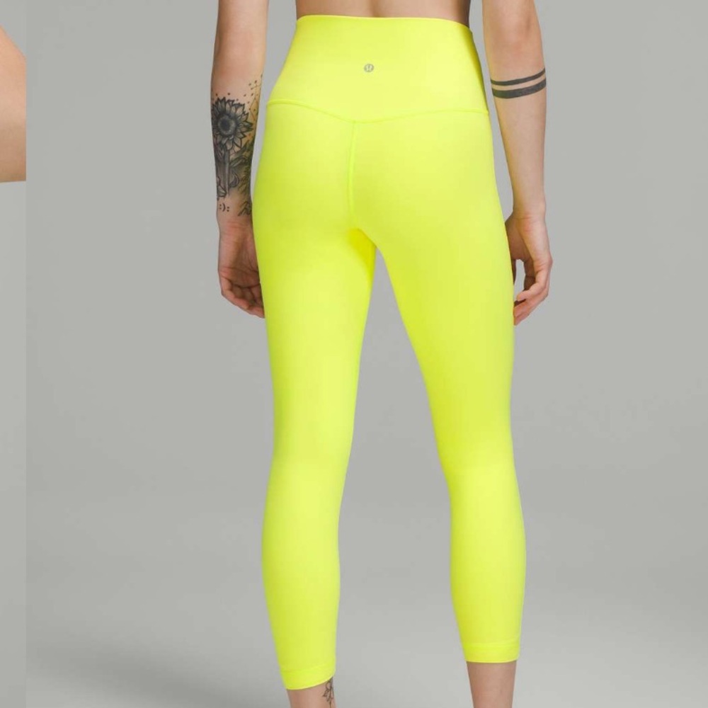 Lululemon Align High-Rise Pant 25" Electric Lemon Size 6